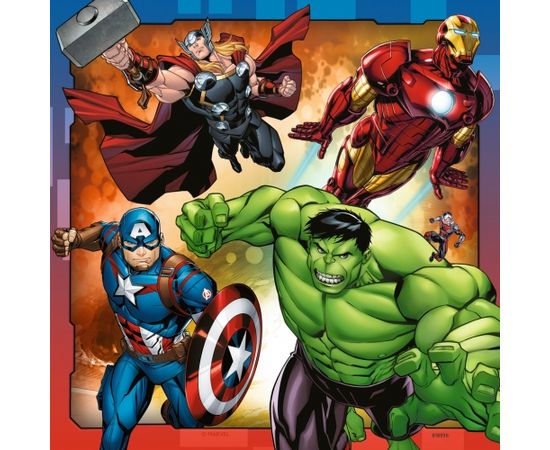 RAVENSBURGER puzzle Marvel Avengers 3x49p, 08040