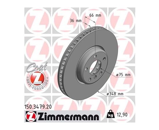 Zimmermann Bremžu disks 150.3479.20