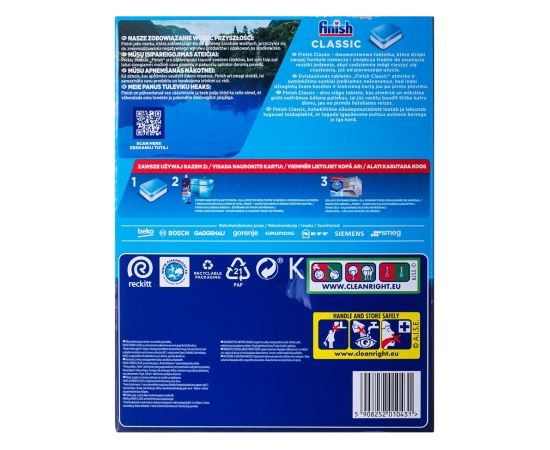 FINISH Tabletki Classic 90 Regularne Tīrīšanas un Ķīmiskie līdzekļi