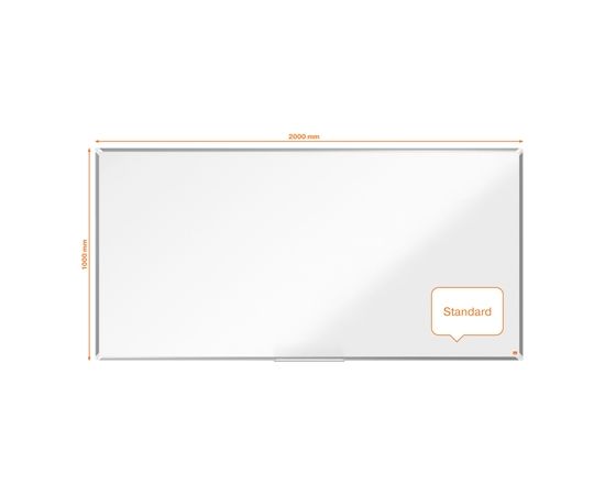 Nobo Premium Plus Enamel Magnetic Whiteboard 200x100cm Stikla tāfeles