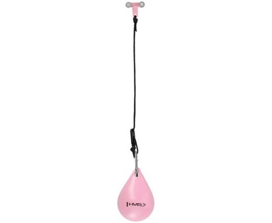 Vingrošanas aplis ar atsvaru HHW02 HULA HOP LIGHT PINK WITH WEIGHT HMS