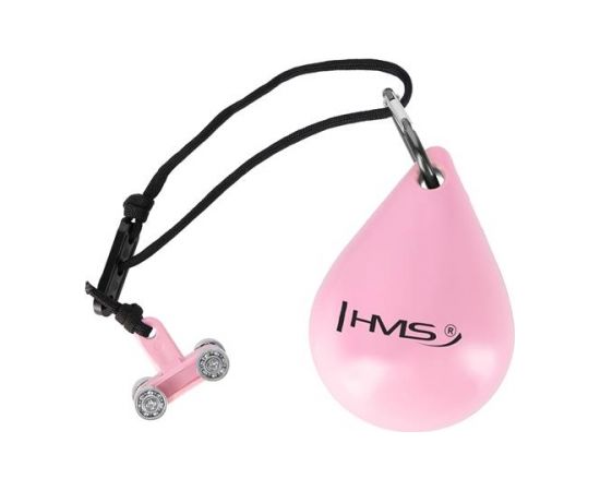 Vingrošanas aplis ar atsvaru HHW02 HULA HOP LIGHT PINK WITH WEIGHT HMS