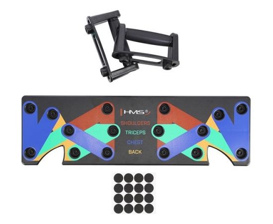 Atspiešanās statīvs PU10 BLACK MULTI PUSH UP BOARD HMS