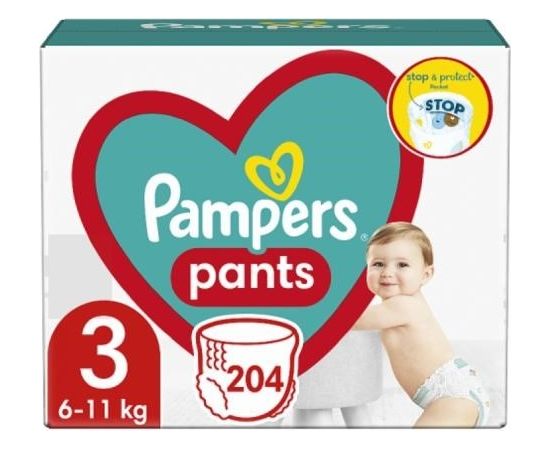 PAMPERS Pieluchy MTH Rozm 3, 6-11kg, 204szt.