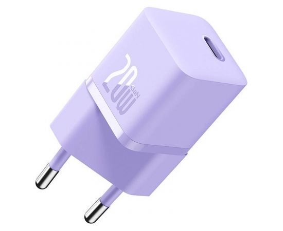 Mini wall charger Baseus GaN5 20W (purple)