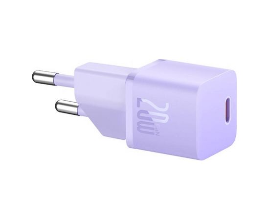 Mini wall charger Baseus GaN5 20W (purple)