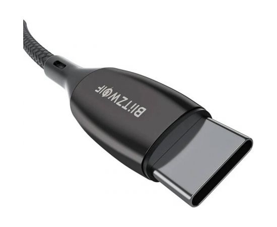 USB-C to USB-C cable BlitzWolf BW-TC23, with display, 100W, 1.8m (black)