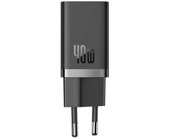 Wall Charger Baseus GaN5 40W, 2x USB C (Black)