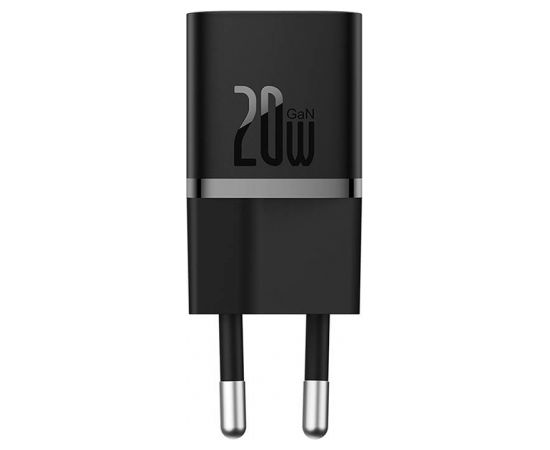 Mini wall charger Baseus GaN5 20W (black)