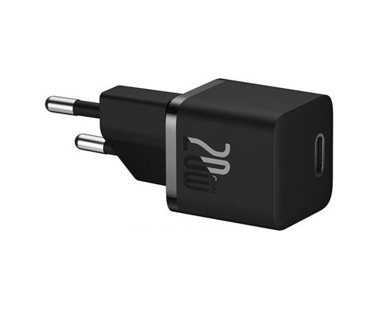 Mini wall charger Baseus GaN5 20W (black)