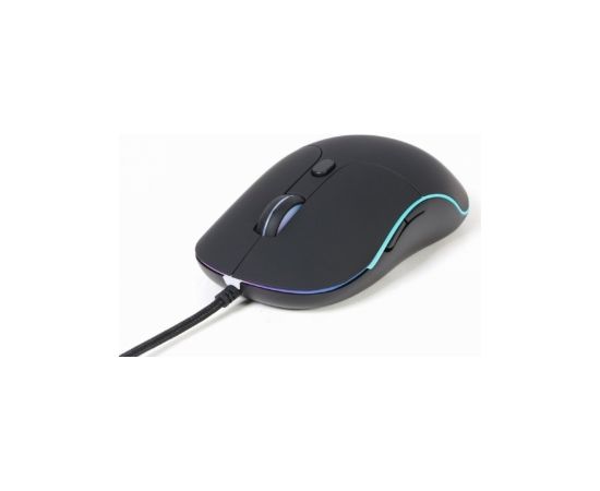 Datorpele Gembird Illuminated Large Size Wired Mouse Black