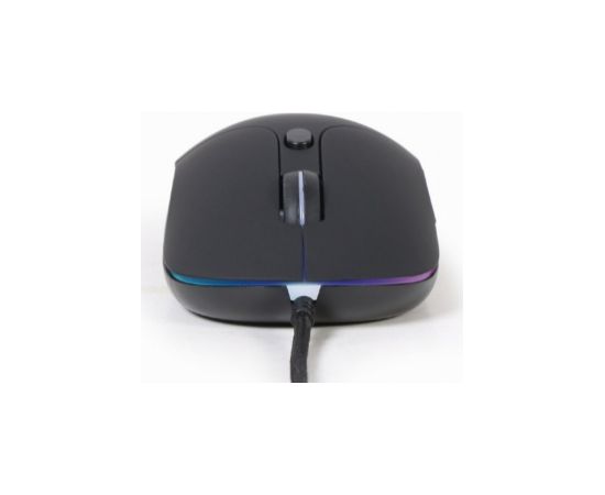 Datorpele Gembird Illuminated Large Size Wired Mouse Black