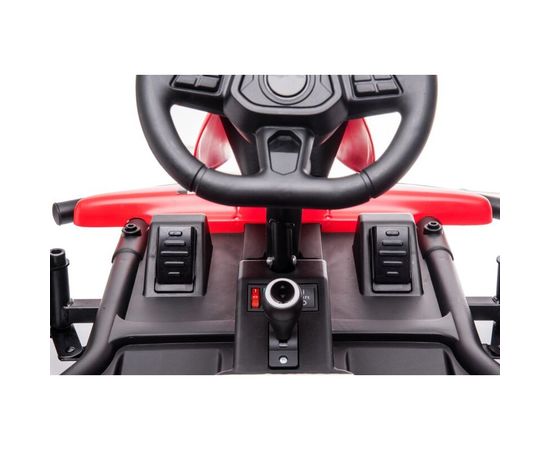 (Ir Veikalā) Bērnu elektriskais kartings - GoKart Speed7, sarkans LN10278