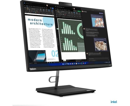 Lenovo ThinkCentre neo 30a Intel® Core™ i3 54.6 cm (21.5") 1920x1080 pixels 8 GB DDR4-SDRAM 256 GB SSD All-in-One PC Windows 11 Pro Wi-Fi 6 (802.11ax) Black