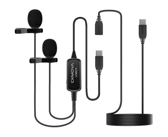 CKMOVA LCM6CD - dual USB C lavalier microphone