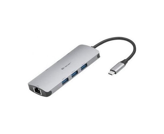 Adapter USB Tracer A-3, USB-C, HDMI 4K, USB 3.0, PDW 100W, ETH