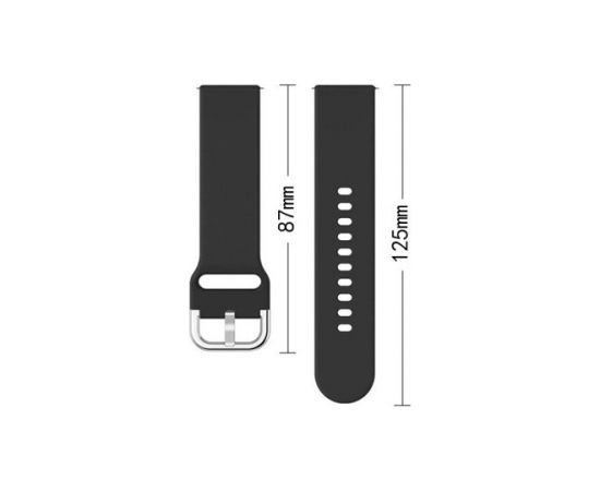 Fusion TYS siksniņa Samsung Galaxy Watch 46mm | 22mm melns