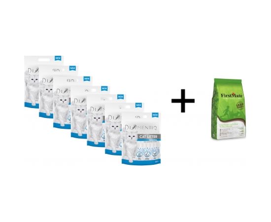 Diamentiq żwir silik 3,8l 7szt+FirstMate 2,3kg lamb