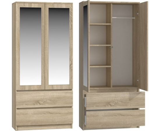 Top E Shop Topeshop SS-90 SON LUS KPL bedroom wardrobe/closet 5 shelves 2 door(s) Oak
