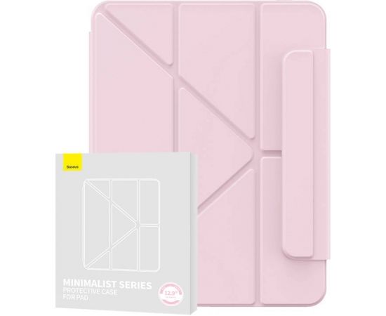 Magnetic Case Baseus Minimalist for Pad Pro 12.9″ (2018/2020/2021) (baby pink)