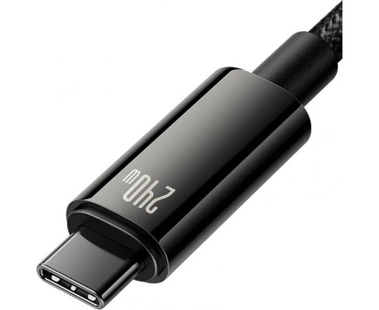 USB-C to USB-C cable Baseus Tungsten Gold 240W 3m (black)