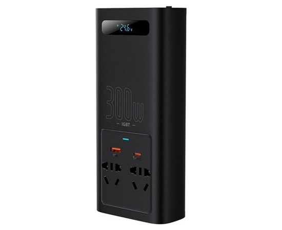 Power Inverter Baseus 300W (24V CN/EU) (black)