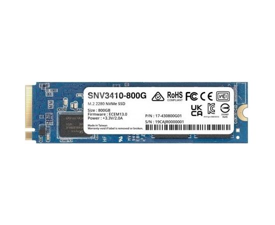 Synology - Dysk SSD NVMe SNV3410-800G