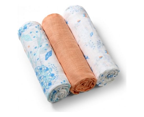Muslīna autiņu komplekts SUPER SOFT (3 gab.) BabyOno 348/09 Bērnu gultasveļa