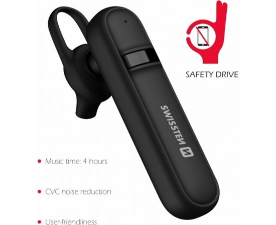 Swissten Eco Friendly Caller Bluetooth 5.0 HandsFree Наушник с Функцией MultiPoint / CVC Noise Reduction