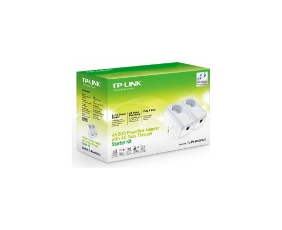 TP-Link AV600 Powerline Adapter with AC Pass Through Starter Kit