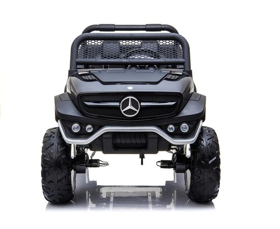 Bērnu vienvietīgs elektromobilis  Mercedes Unimog S, melns Детский электромобиль
