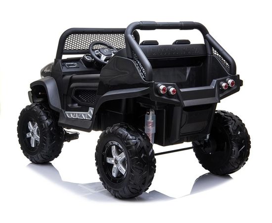 Bērnu vienvietīgs elektromobilis  Mercedes Unimog S, melns Детский электромобиль