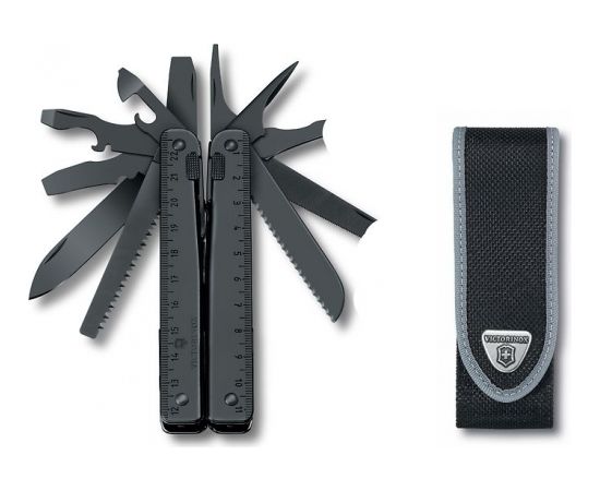 Victorinox SwissTool Burnished multi-instruments, melns