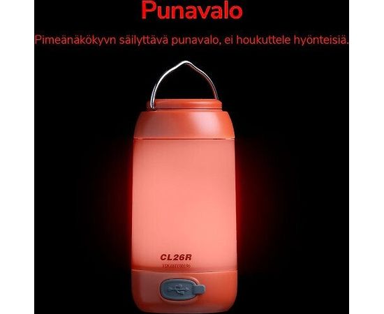 Pārgājienu laterna Fenix CL26R, sarkana Фонари