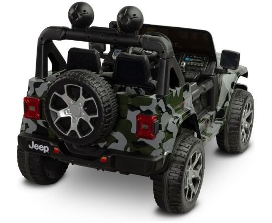 Vienvietīgs bērnu elektromobilis Toyz Jeep Rubicon, zaļš