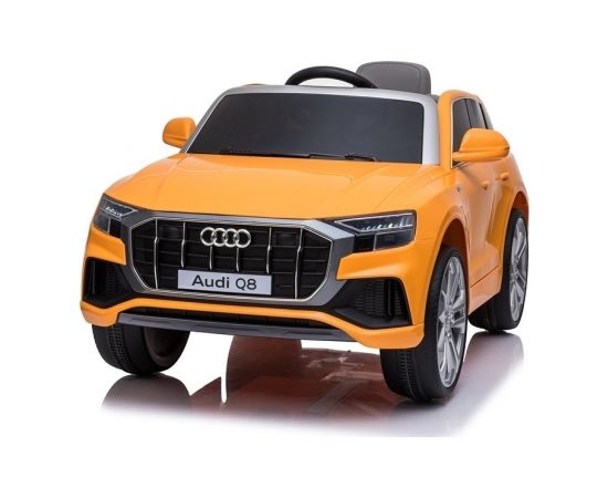 Lean Sport Audi Q8 JJ2066, dzeltens lakots Elektromobilis bērniem