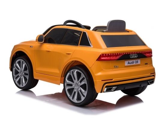 Lean Sport Audi Q8 JJ2066, dzeltens lakots Elektromobilis bērniem