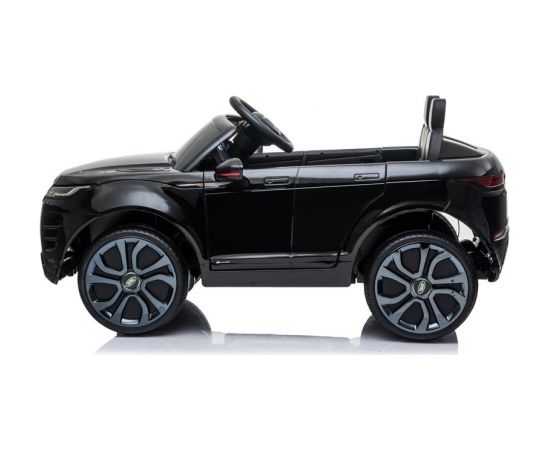 Lean Cars  Lean Range Rover Evoque, melns Divvietīgs bērnu elektromobilis Bērnu elektriskās automašīnas