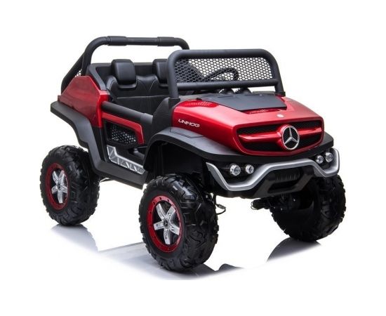 Lean Sport Elektriskā apvidus automašīna Mercedes Unimog 4 x 4, sarkanā krāsā