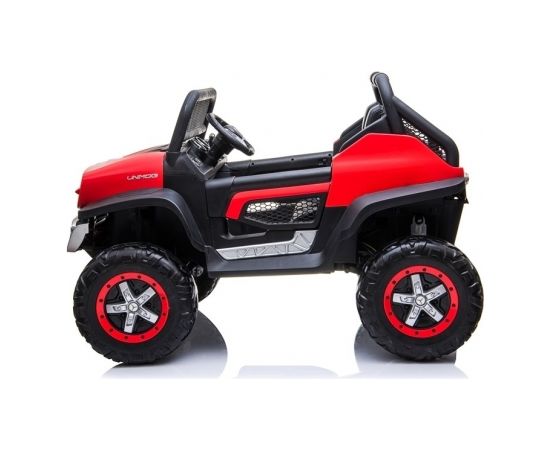 Lean Sport Elektriskā apvidus automašīna Mercedes Unimog 4 x 4, sarkanā krāsā