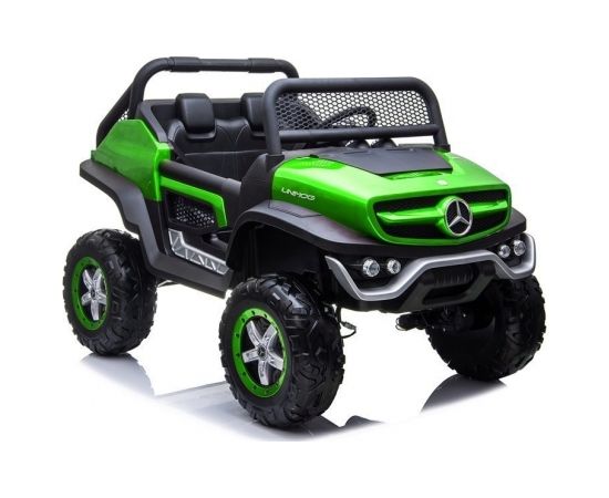 Lean Sport Mercedes Unimog bērnu elektromobilis zaļš Bērnu elektriskās automašīnas