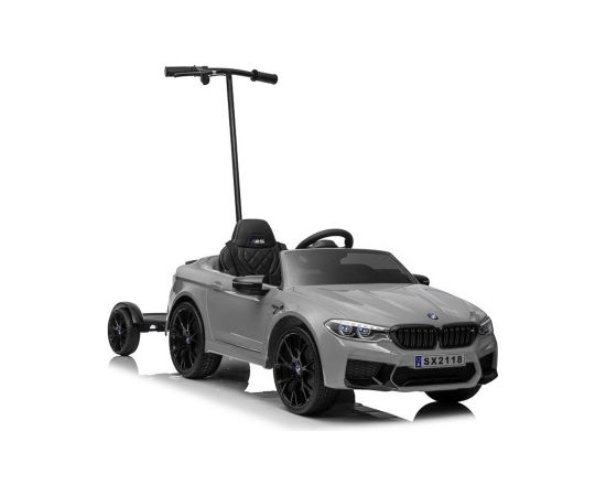 LEAN SPORT Vienvietīgs elektromobilis bērniem Lean Cars BMW M5, pelēks