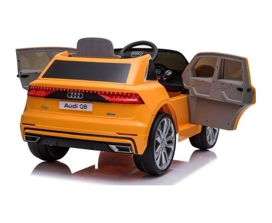 Lean Sport Audi Q8, dzeltenā krāsā Elektriskā apvidus automašīna bērniem