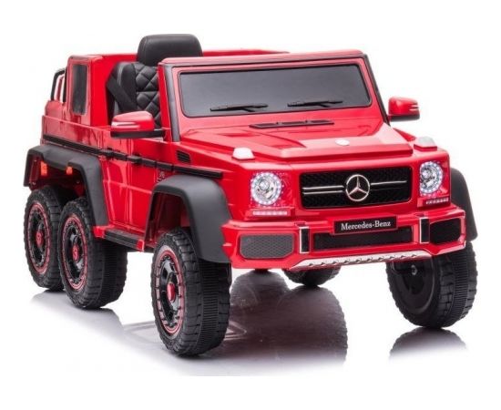 Lean Cars Vienvietīgs elektromobilis bērniem 6x6 Mercedes Benz G63, sarkans