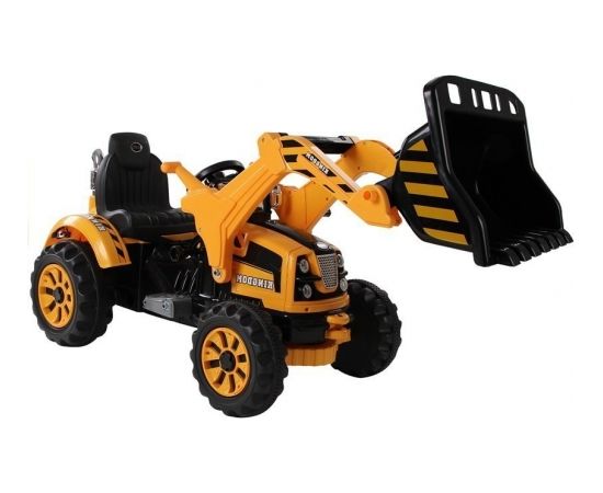 Lean Sport Elektromobilis traktors-ekskavators ar kausu, oranžs