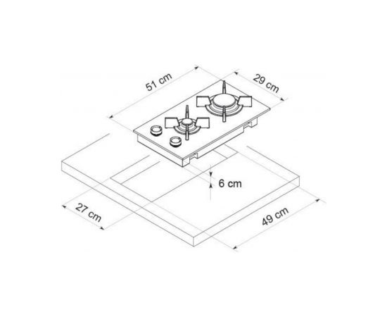 Gas hob De Dietrich DPG3301B