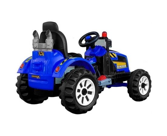 Lean Sport bērnu  elektromobilis traktors Kingdom, zils Bērnu elektriskie traktori un kravas auto 