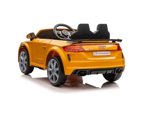 Lean Cars Audi TTRS vienvietīgs elektroauto bērniem, dzeltens