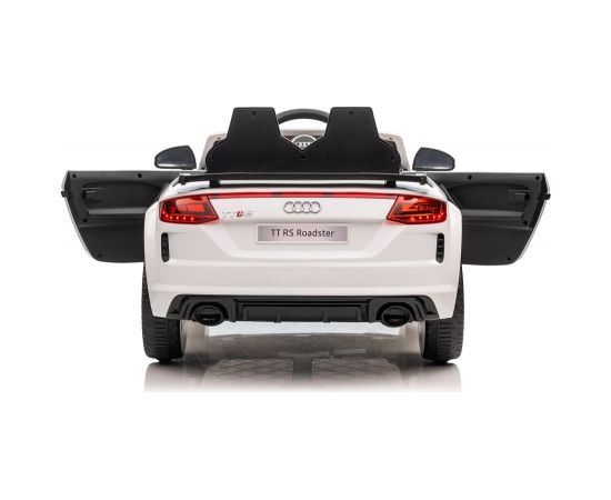 Lean Cars Audi TTRS vienvietīgs elektroauto bērniem, balts Bērnu elektriskās automašīnas