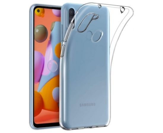 GoodBuy ultra 0.3 mm прочный силиконовый чехол для Samsung A115 | M115 Galaxy A11 | M11 прозрачный